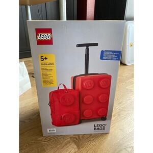Lego travel luggage carry on + backpack set b/ in tsa lock laptop compartment